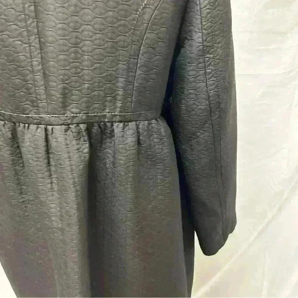 Max Studio Black Winter Coat Empire Waist Size 10 - Picture 9 of 11